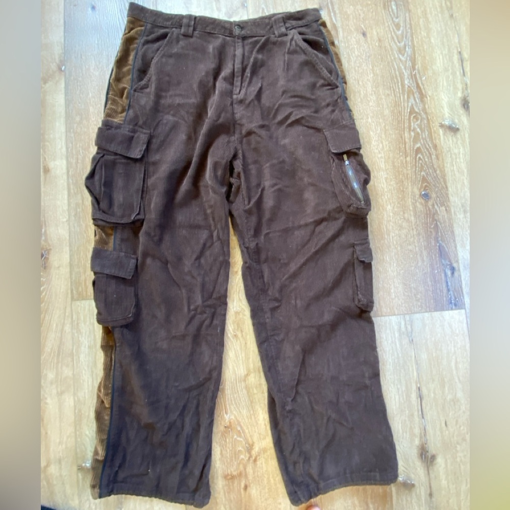 Men's Brown corduroy Cargo Pants